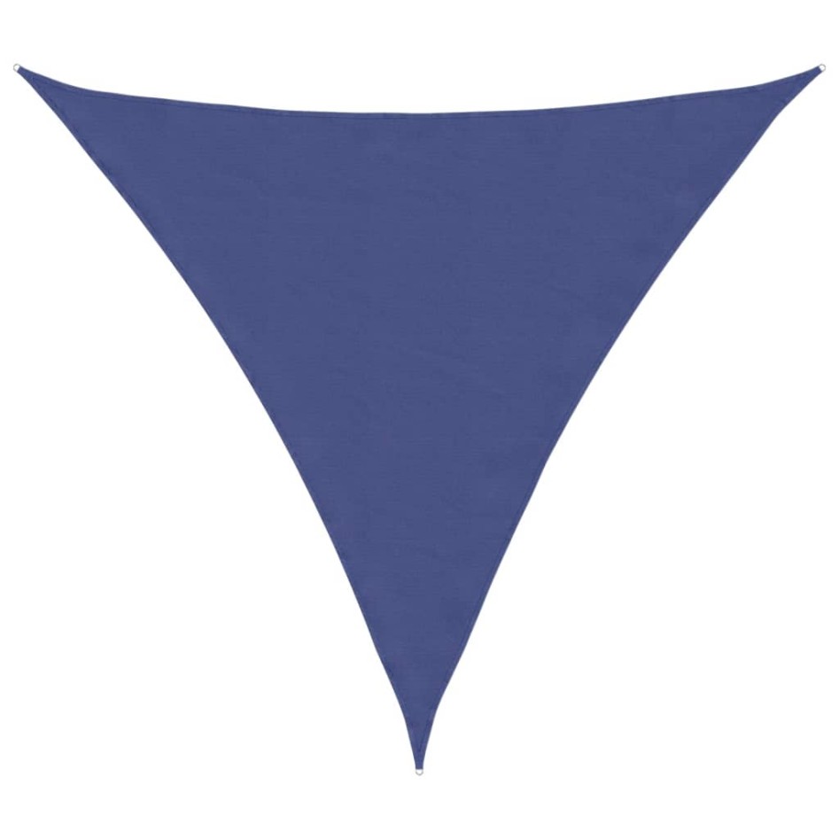 Toldo de vela triangular tela Oxford azul 6x6x6