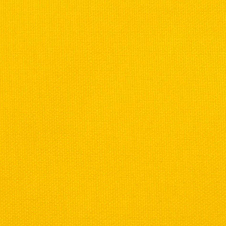 Toldo de vela triangular tela Oxford amarillo 5x5x5