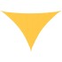 Toldo de vela triangular tela Oxford amarillo 5x7x7