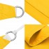 Toldo de vela triangular tela Oxford amarillo 5x7x7
