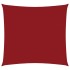 Toldo de vela cuadrado tela Oxford rojo 4x4