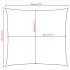 Toldo de vela cuadrado tela Oxford rojo 4x4