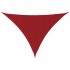 Toldo de vela triangular tela Oxford rojo 5x6x6