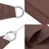 Toldo de vela rectangular tela Oxford marrón 4x7