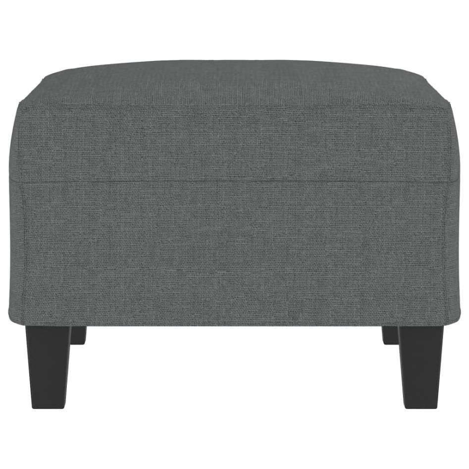 Reposapiés de tela gris oscuro 70x55x41