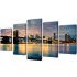 Set decorativo de lienzos para pared  río de Brooklyn 200 x 100