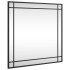 Espejo de pared cuadrado de hierro negro 60x60