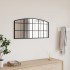Espejo de pared arco de hierro negro 80x40