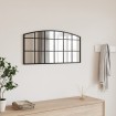 Espejo de pared arco de hierro negro 80x40 cm