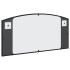 Espejo de pared arco de hierro negro 80x40