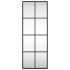 Espejo de pared rectangular de hierro negro 30x80