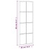 Espejo de pared rectangular de hierro negro 30x80