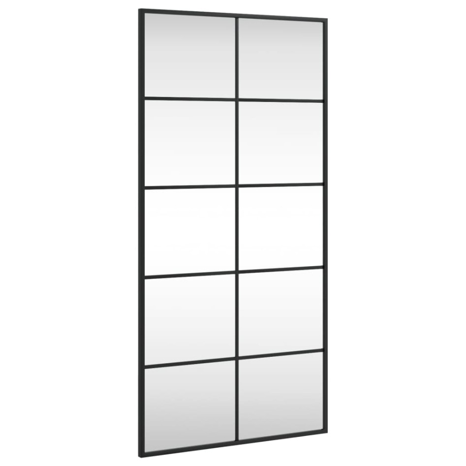 Espejo de pared rectangular de hierro negro 50x100