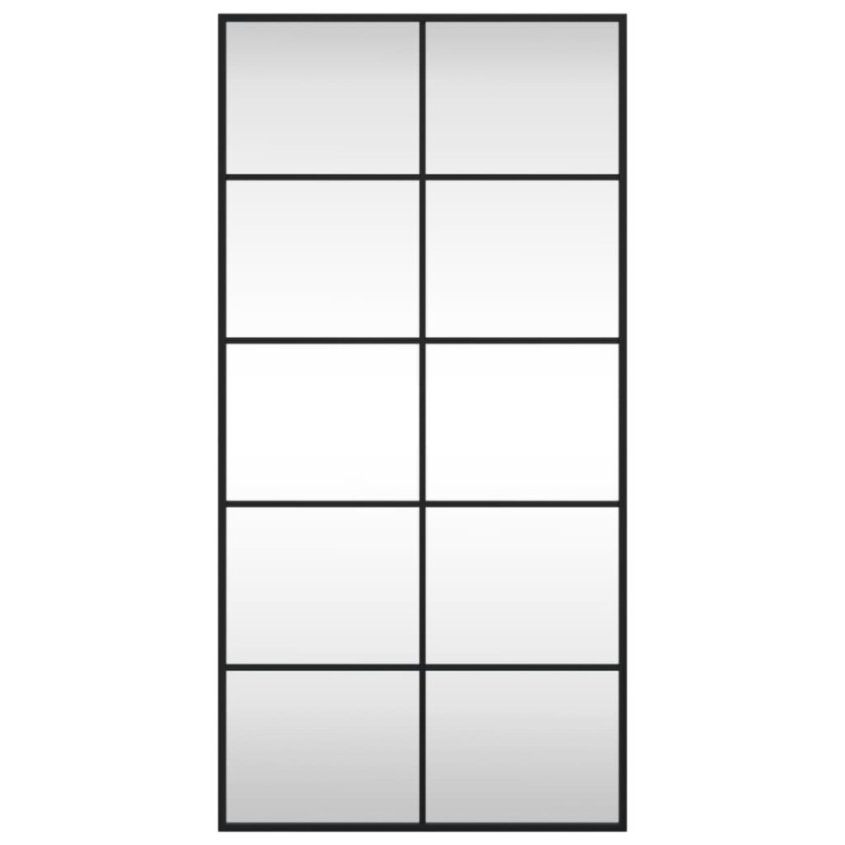 Espejo de pared rectangular de hierro negro 50x100