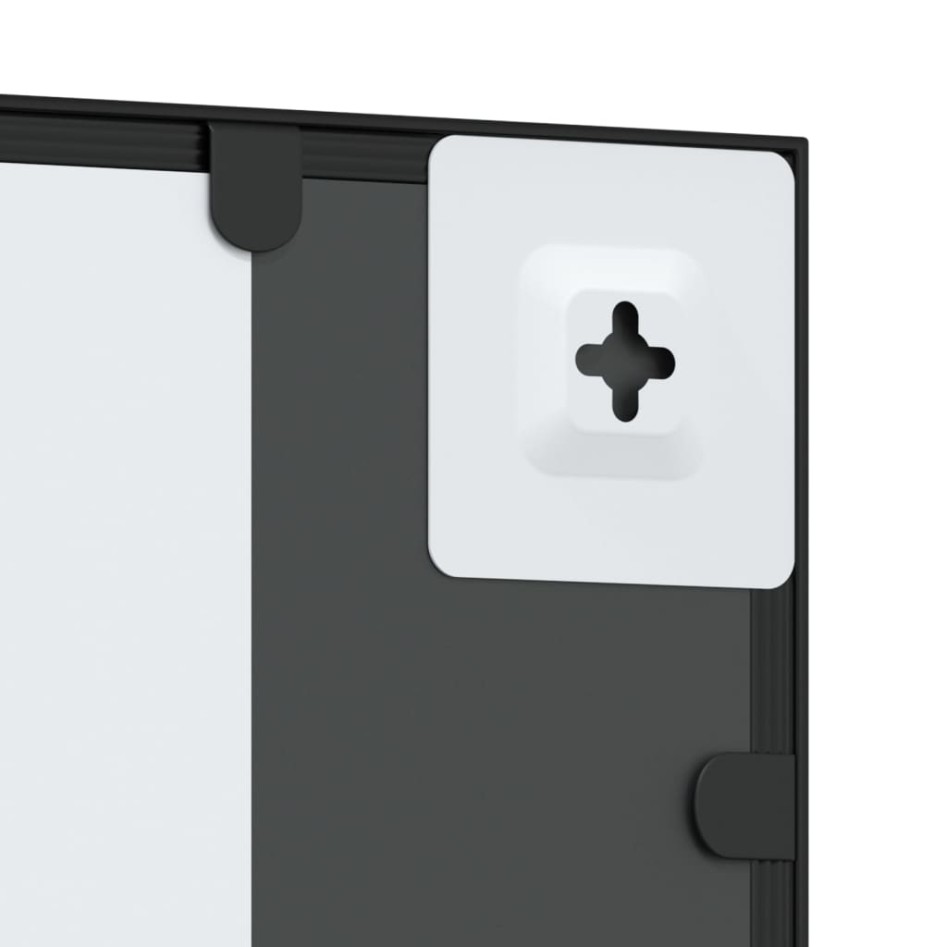 Espejo de pared rectangular de hierro negro 50x100