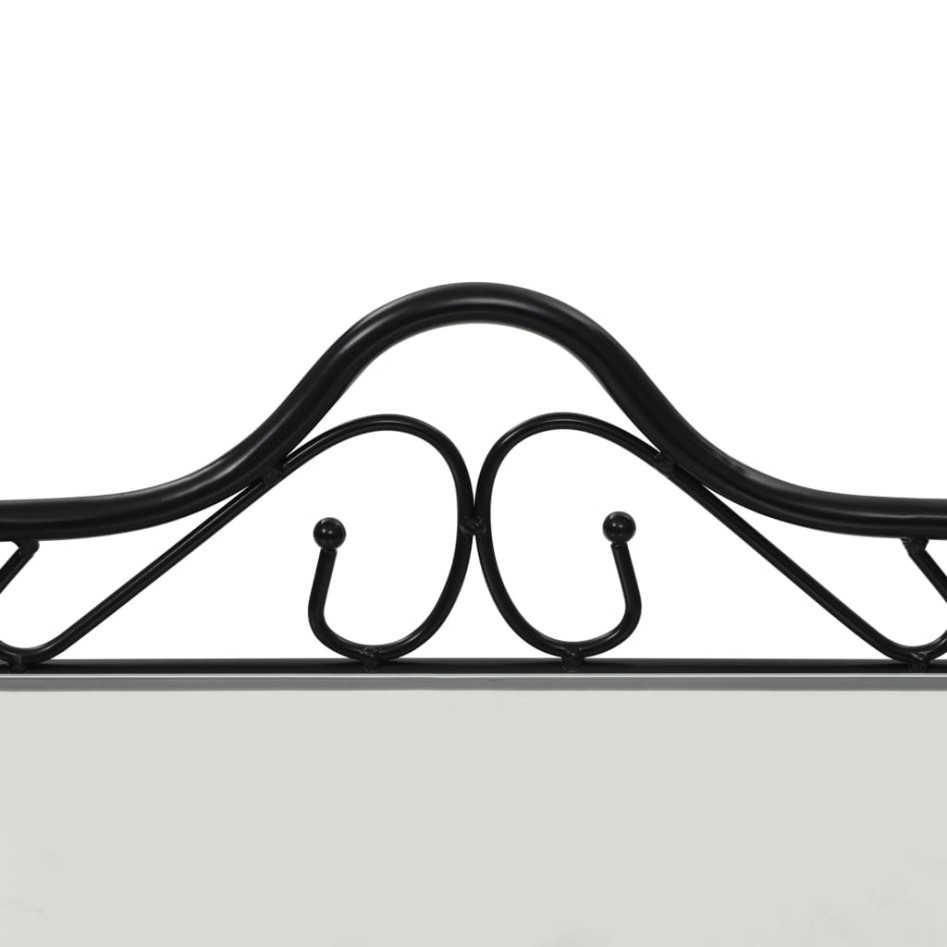 Mesitas de noche acero vidrio templado 45x30,5x60cm negro