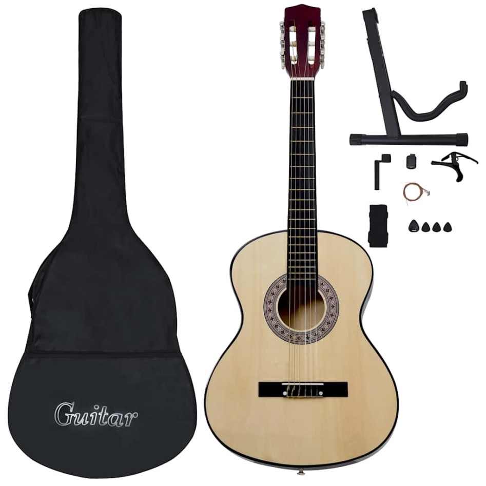 Set de guitarra clásica para principiantes 12 piezas 4/4