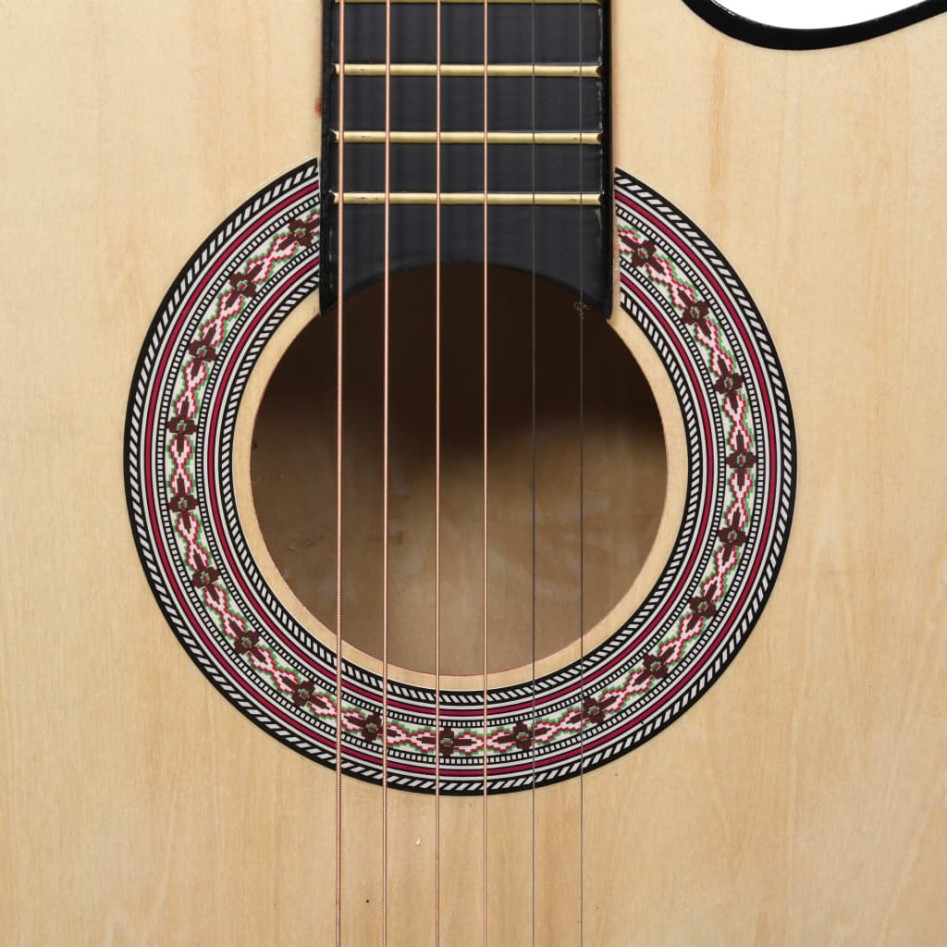Guitarra acústica con cutaway 6 cuerdas madera tilo