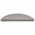 Alfombrillas autoadhesivas sisal 15 uds plateado 56x17x3