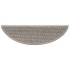 Alfombrillas autoadhesivas sisal 15 uds plateado 56x17x3