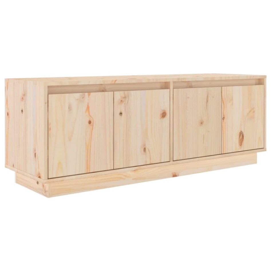 Mueble de TV de madera maciza de pino 110x34x40