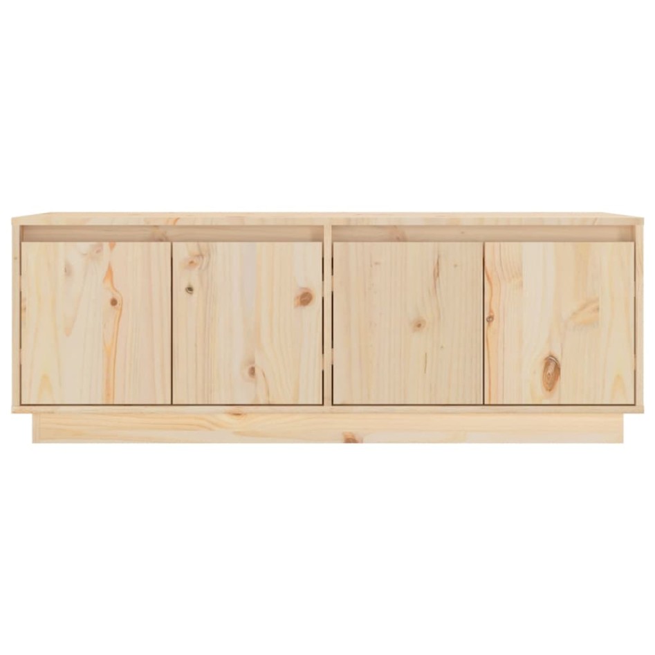 Mueble de TV de madera maciza de pino 110x34x40