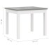 Mesa y sillas infantiles 3 piezas MDF blanco y