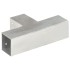 Conectores de postes en T 4 uds metal galvanizado 71x71