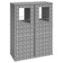 Cestas postes de gaviones 2 unidades hierro 50x50x140