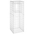 Cestas postes de gaviones 2 unidades hierro 50x50x140