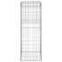 Cestas postes de gaviones 2 unidades hierro 50x50x140