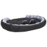 Cojín para perro reversible y lavable gris y negro 150x120x25