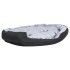 Cojín para perro reversible y lavable gris y negro 150x120x25