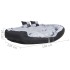 Cojín para perro reversible y lavable gris y negro 150x120x25