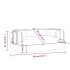 Cama para perros de espuma cuero sintético azul oscuro 88x65