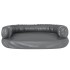 Cama para perros de espuma cuero sintético gris 75x53