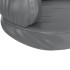 Cama para perros de espuma cuero sintético gris 75x53
