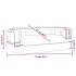 Cama para perros de espuma cuero sintético gris 75x53