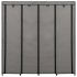 Armario con 4 compartimentos gris 175x45x170
