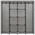 Armario con 4 compartimentos gris 175x45x170