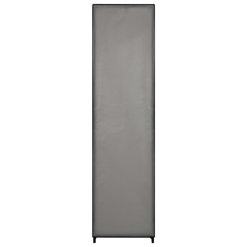 Armario con 4 compartimentos gris 175x45x170