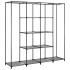Armario con 4 compartimentos gris 175x45x170