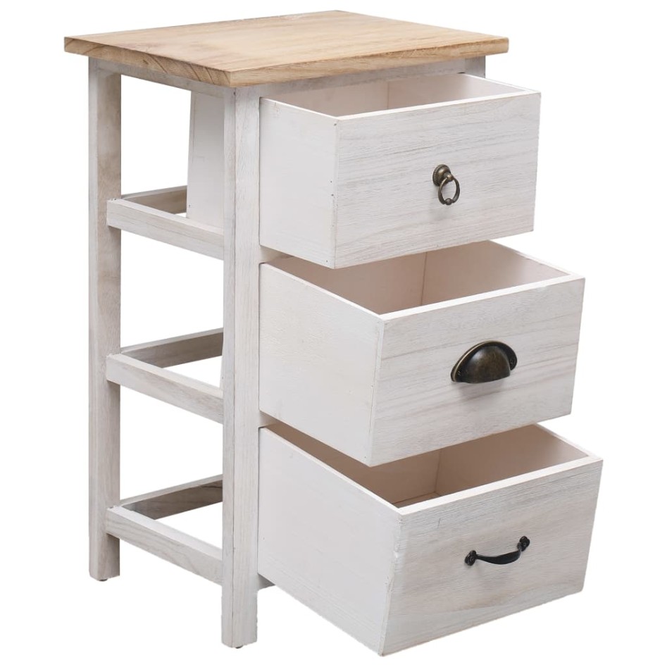 Armario auxiliar de madera de paulownia 35x25x57