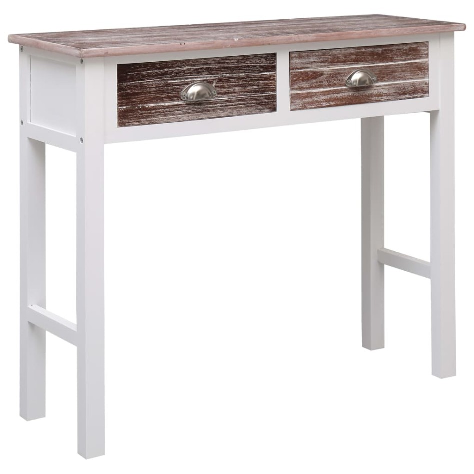 Mesa consola de madera marrón 90x30x77