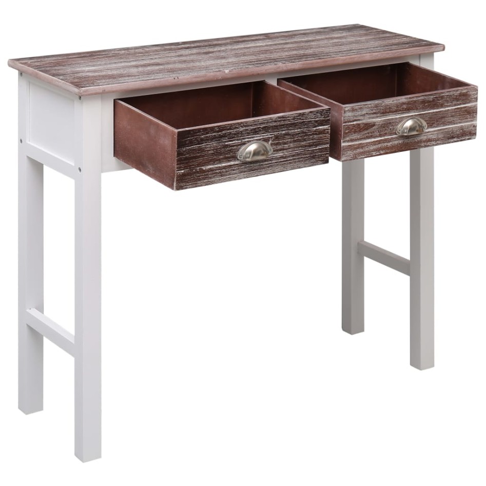 Mesa consola de madera marrón 90x30x77