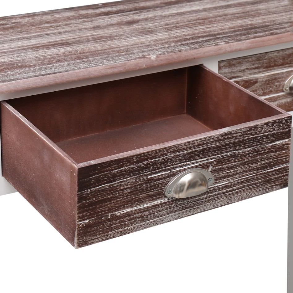 Mesa consola de madera marrón 90x30x77