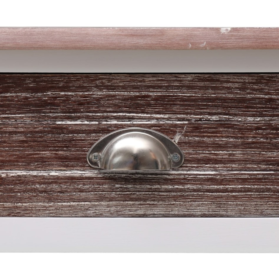 Mesa consola de madera marrón 90x30x77