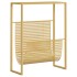 Revistero de acero dorado 35x15x45