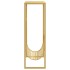 Revistero de acero dorado 35x15x45