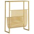 Revistero de acero dorado 35x15x45